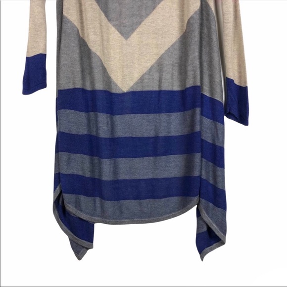 Signature Studio Multicolored Long Open Front Cardigan - Picture 14 of 15